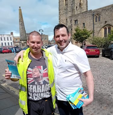 labour-supporter-voting-reform Labour supporter with Lee Taylor in Richmond, Yorkshire