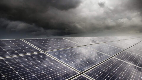solar-panel-clouds Solar panels on cloudy days