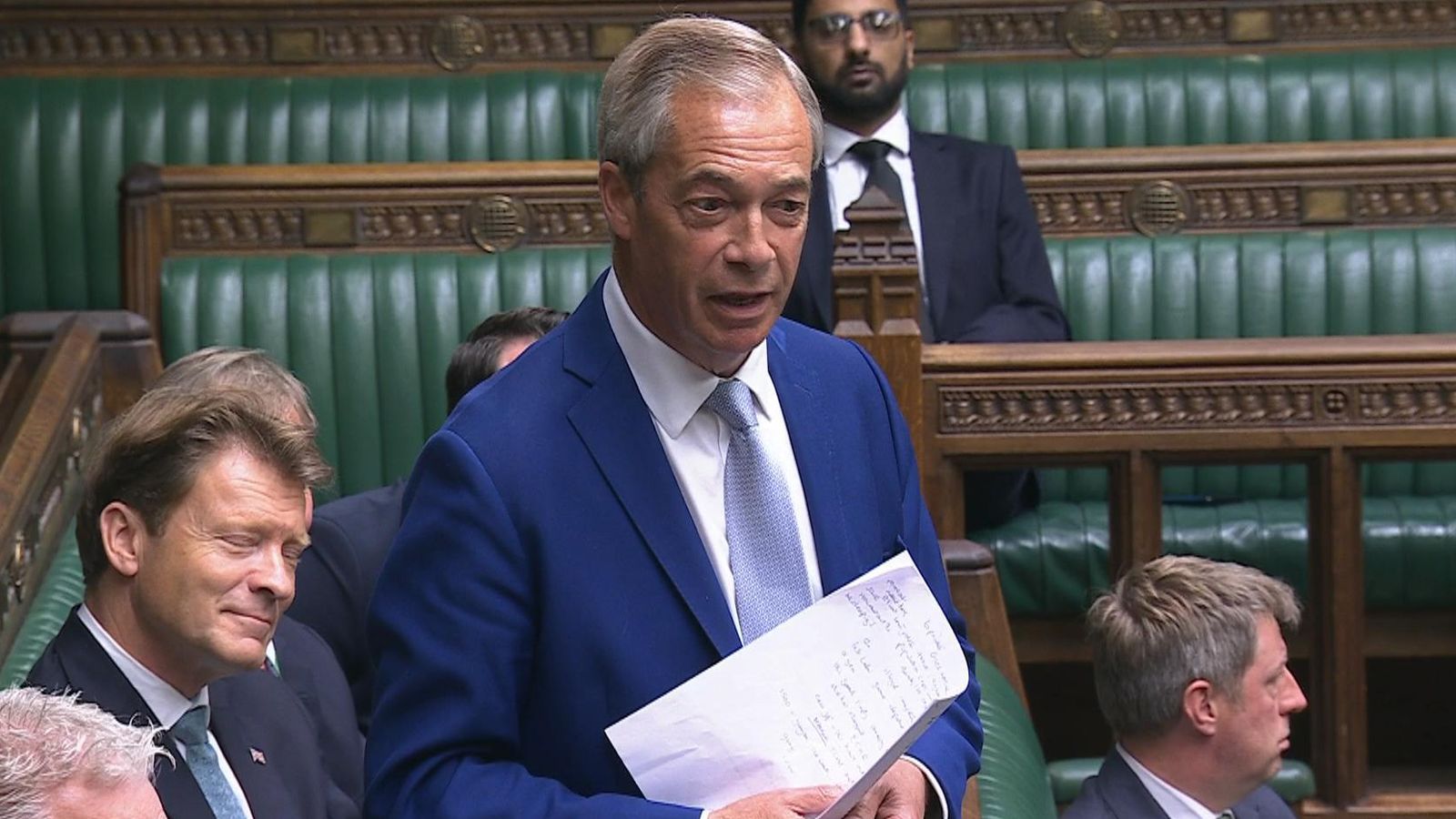 Nigel Farage in Parliament