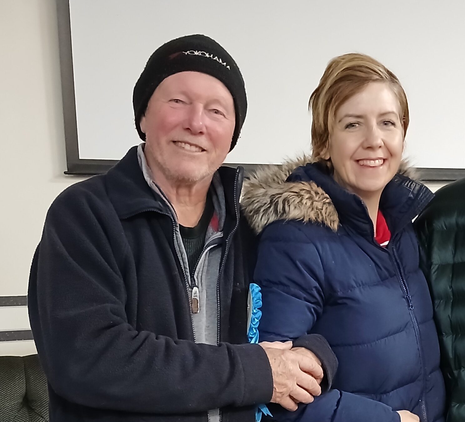 Mike Jordan and Dame Andrea Jenkyns